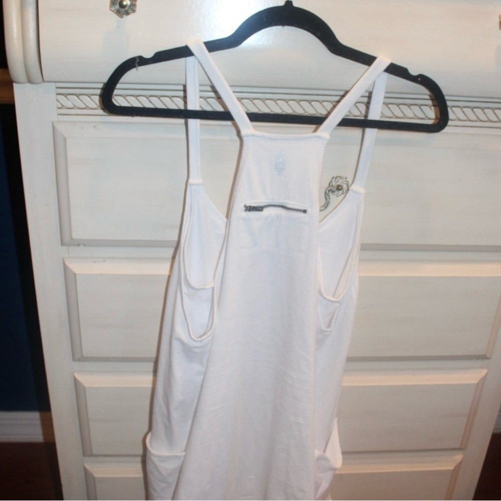 Free People "Hot Shot" Mini Dress Romper -
White (Size Small) FP Movement NWOT - Picture 8 of 8